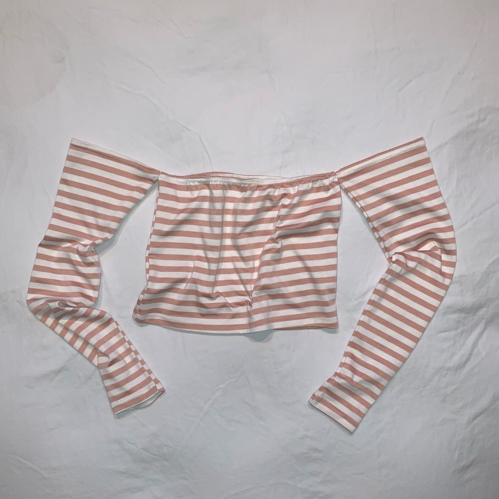 Size small cropped off the shoulder